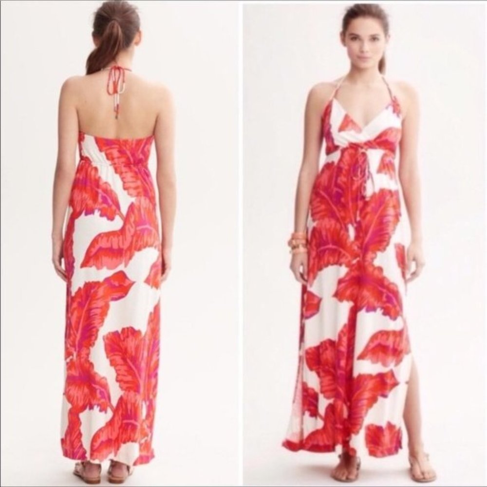 NWT! Banana Republic Milly Collection Limited Edition banana leaf maxi dress